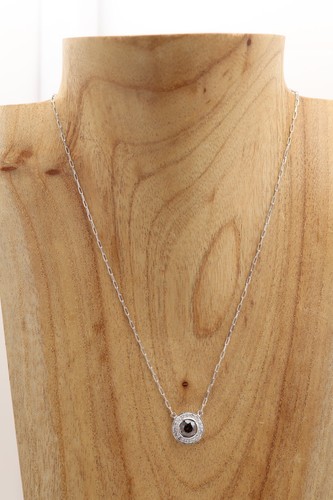 18K Natural Brown Diamond Necklace choker 14'-to 16.5' inch adjustable 18k Gold - Picture 9 of 9