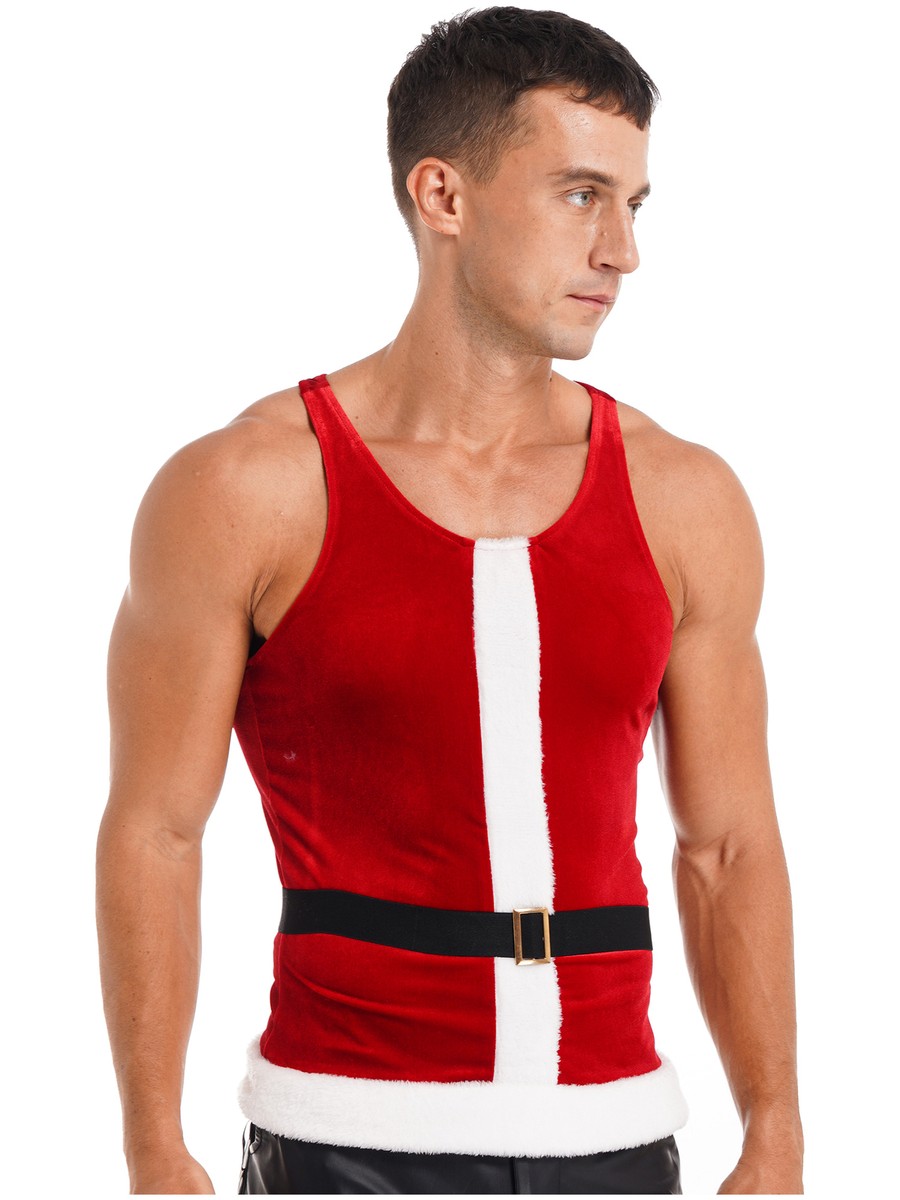 Sleeveless best sale santa suit