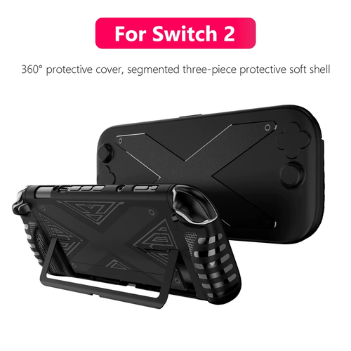 🛡️ TPU Grip Case + Hard Shell Cover for 2025 Nintendo Switch 2