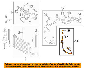 elantra hyundai discharge conditioner hose oem gt air