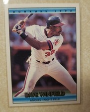 donruss 1992 baseball card Dave Winfield error