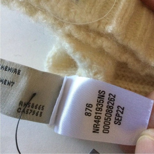 NORDSTROM RACK WOMENS CASHMERE FINGERLESS GLOVES IN IVORY OS NWT - Picture 5 of 5