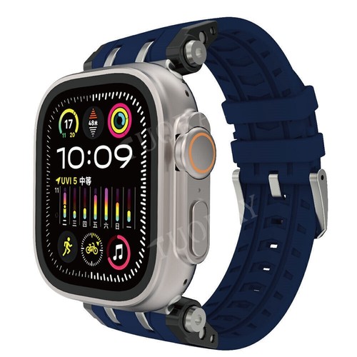 Silicone Watch Band Strap For Apple Watch 10 9 8 7 6 SE 42/44/45/46/49mm Ultra 2 - Picture 6 of 32