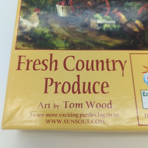 Jigsaw Puzzle SUNSOUT Fresh Country Produce Stand 1000 Piece Art by Tom Wood USA - Picture 3 of 7