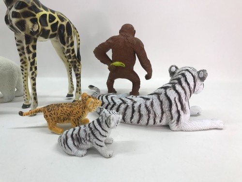 Lote de 7 animales de zoológico ELC AAA de colección - tigre jirafa oso polar gorila - Imagen 8 de 11