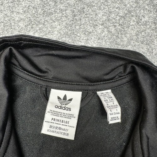 Adidas Jacket Boys Large 13-14 Black Primeblue Track Soccer Full Zip Pockets - Picture 7 of 12
