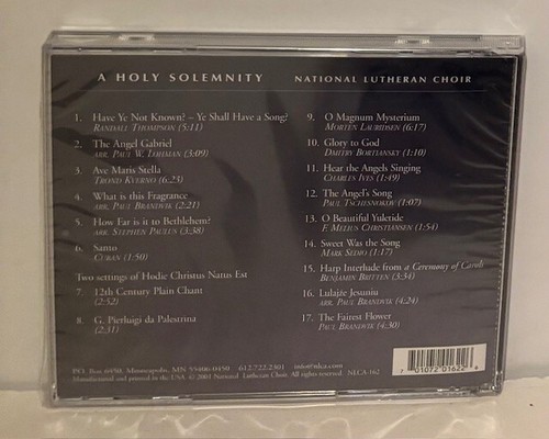 A Holy Solemnity The National Lutheran Choir CD NEW! - Picture 2 of 2
