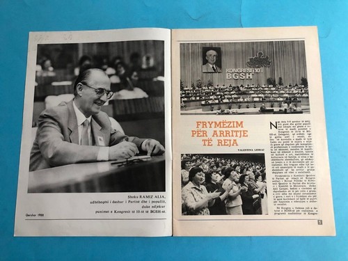 old 10 albanian YLLI magazines books-Enver Hoxha-communism time-illustrated-1988 - Picture 53 of 114