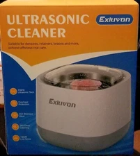 Ultrasonic Retainer Cleaner 45KHz Portable Dental & Jewelry Cleaner