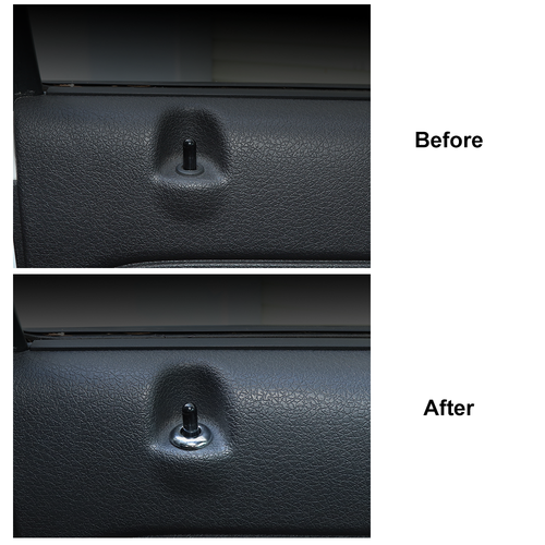 4x Anillo decorativo de moldura de pasador de cerradura de puerta interior para Ford F150 Raptor 2009-2014 cromado - Imagen 2 de 8