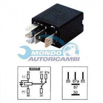 952429850 9522429700 RELE MICRORELE 12V-30A 1 N.A