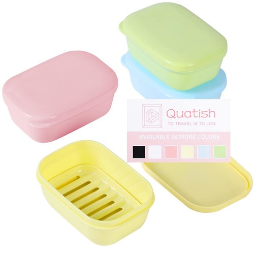 Soap Holder, Travel Soap Container with Lid, Portable Bar Soap Case, Leakproo...