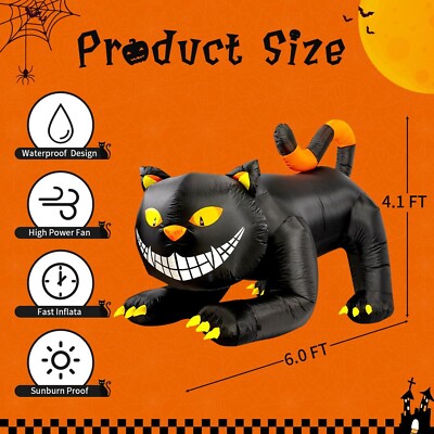 【 Halloween Sale 】No.692　カスタムボールペン　黒猫 Amazon.com: BZB Goods 20 Foot Huge Lighted Halloween