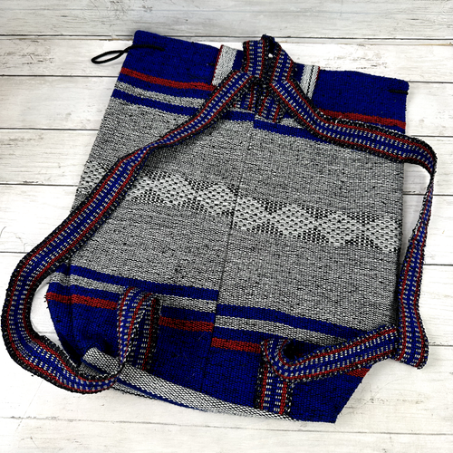 MLB Chicago Cubs Blanket Design Drawstring Backpack Red/Blue/White - Picture 5 of 5