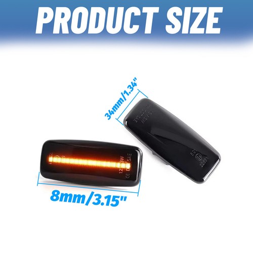 2x Dynamic LED Side Indicator Turn Signal Light for Nissan Patrol Y61/GU 2004-16 - Picture 2 of 15