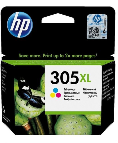 Oryginalne czarno-kolorowe wkłady atramentowe HP 305 / HP 305XL do HP DeskJet 2710 2700 - Zdjęcie 3 z 6