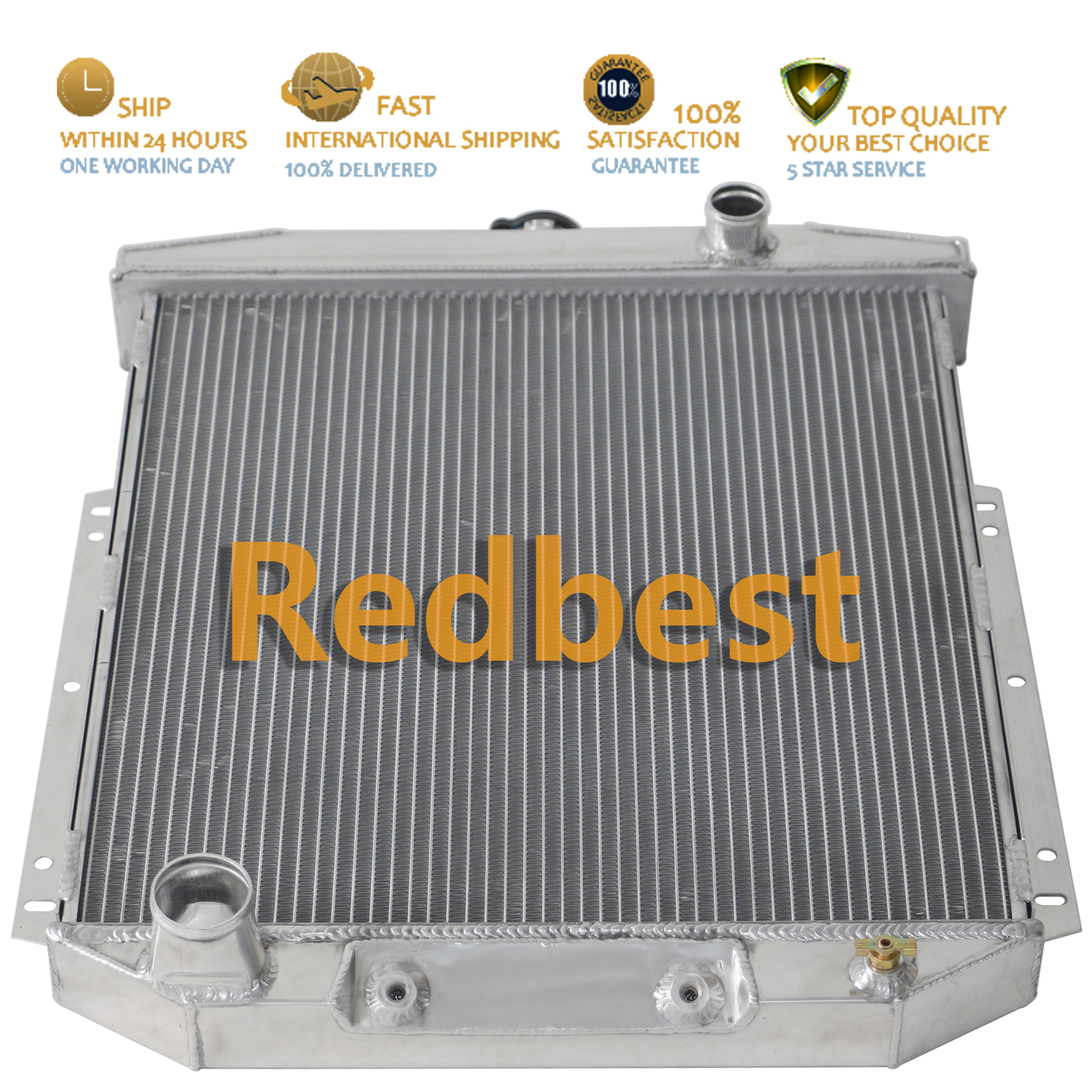 3 Row All Alu Radiator For 54-56 Ford Country Squire/Courier Sedan Delivery 4.2L