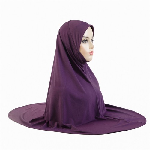 Muslim Islamic Women Full Cover Hijab Khimar Head Scarf Shawl Turban Prayer Wrap - Picture 34 of 34