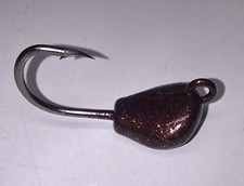 3 Tog Sheepshead Jigs 2/0 X-STRONG HOOK Rootbeer Tautog Blackfish Hogfish