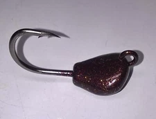 3 Tog Sheepshead Jigs 2/0 X-STRONG HOOK Rootbeer Tautog Blackfish Hogfish