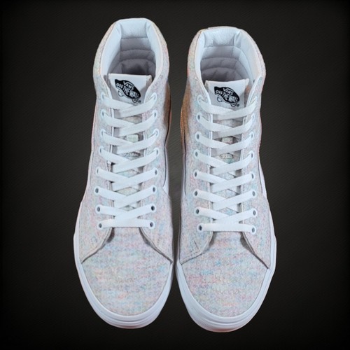 Vans Sk8-Hi Woven High Top Rainbow Jersey Woven Sneakers, Size Women 10, Men 8.5 - Picture 8 of 16
