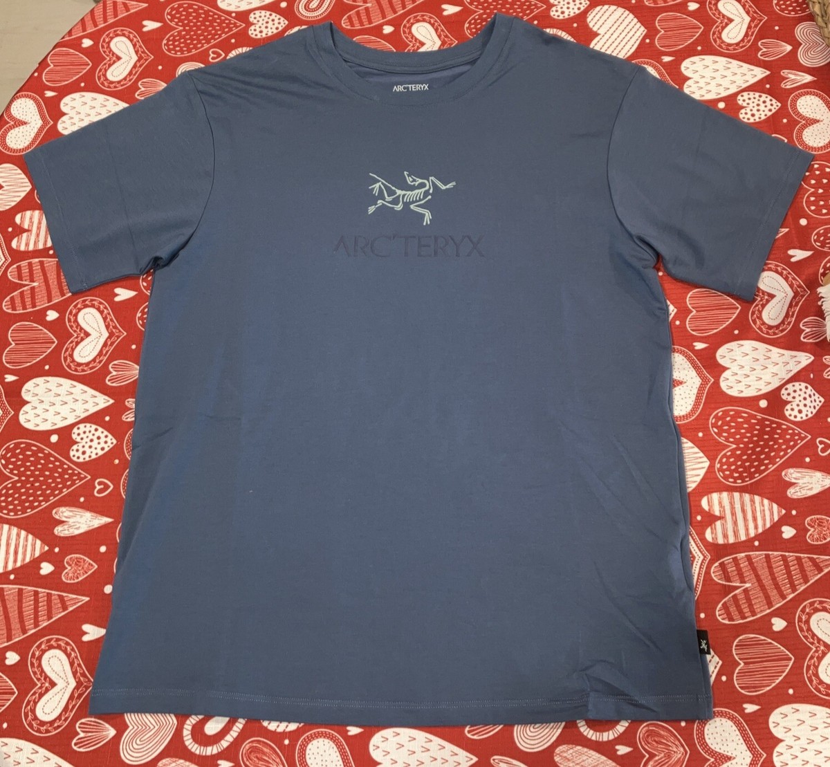 Arcteryx Arc'word Logo T-Shirt In Moonlit Blue Women's S Small NWT