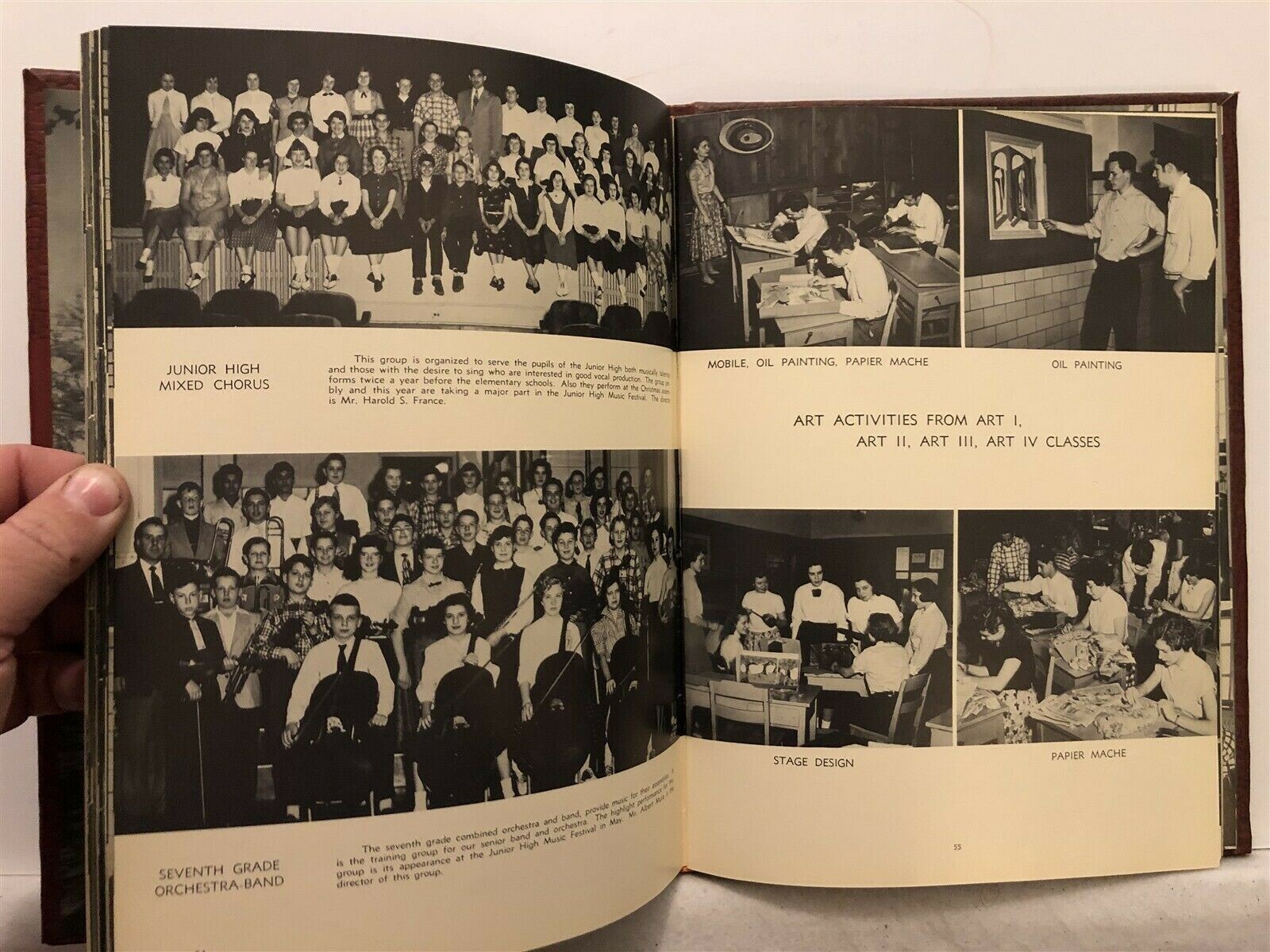 1955 Bergenfield High School Annual Yearbook New Jersey NJ eBay
