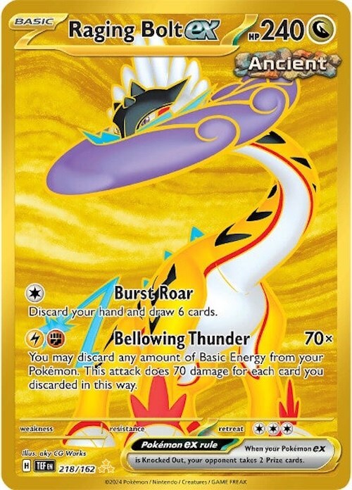 Raging Bolt ex 218/162 Sv05: Temporal Forces Holo for sale