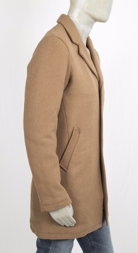CENSURED MANTEL AUS WOLLMISCHUNG CAMEL INNENSTEPPUNG DREI KNOPFVERSCHLUSS - Bild 3 von 6