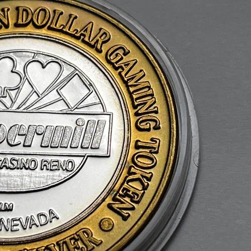 Peppermill Reno Ltd Ed Ten Dollar Gaming Token .999 Silver Strike - Picture 14 of 23