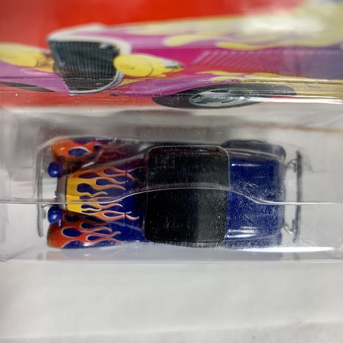 Johnny Lightning Hot Rods Series 1932 Ford Hiboy Blue with Flames 1/64 Toy Model - Picture 3 of 7