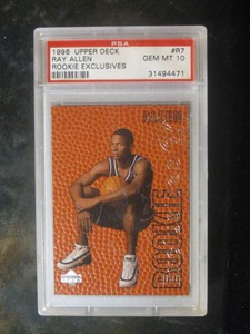 1996-Upper-Deck-Rookie-Exclusive-R7-Ray-Allen-Bucks-PSA-10-GEM-MINT-NICE-537