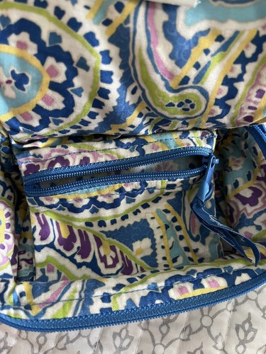 Vera Bradley Capri Blue Travel Jewelry Storage Case Bag - Retired Pattern - Picture 4 of 5