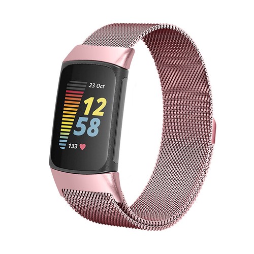 Replacement For Fitbit Charge 5 6 Milanese Band Stainless Steel Magnet Strap - Picture 16 of 19