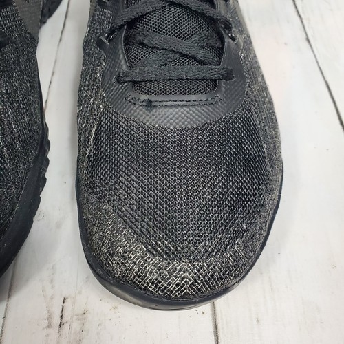 Nike Metcon 3 Triple Black CrossFit Gym Shoes Men’s Size 8 Athletic 852928-002 - Picture 9 of 15