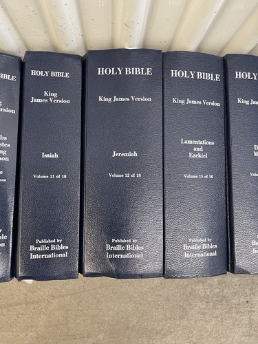 BRAILLE Holy Bible King James Version 1611, Braille Bible Complete 1-18 - Picture 13 of 23