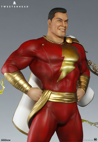 RARE Tweeterhead DC Super Powers 14" SHAZAM Statue Maquette Sideshow 904804 - Picture 7 of 8