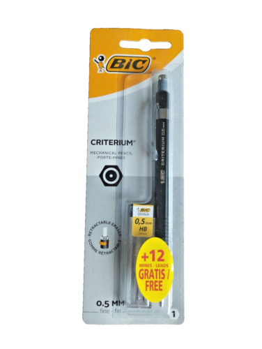 Bic Criterium Matite MeccanicheConfezione da 12 Piombi per Matite 0,5mm HB CONFEZIONE SIGILLATA - Foto 2 di 3