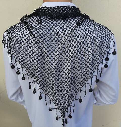 Turbante/bandana/bufanda tradicional cretense hecho a mano 100 % griega seda fina - Imagen 4 de 8