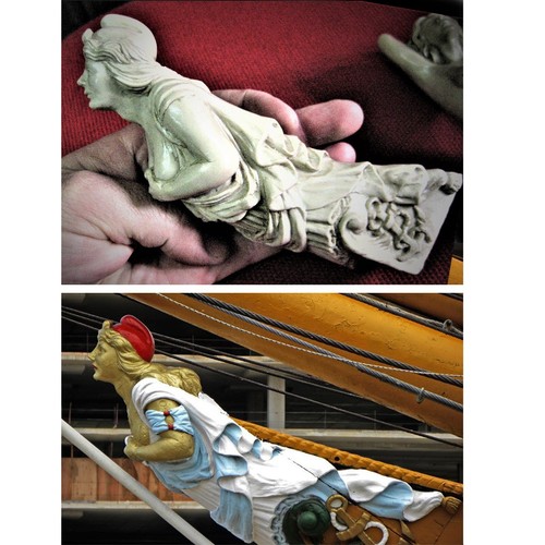 10 FIGUREHEAD NAUTICAL MARINE STATUES SHIP BUST SAILBOAT PIRATE SEA BOATS SAILOR - Picture 18 of 24