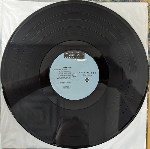 Dave Mason - Alone Together 1995 LP, Album, RE, RM, Gat MCA Records MCA 11319 Ne - Picture 4 of 5