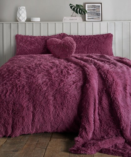 Teddy Sherpa Fleece Fur Duvet Cover Set Fluffy Shaggy Plush Winter Bedding Sets - Picture 23 of 27