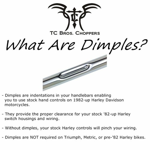 TC Bros. 1" Tracker Handlebars Chrome Triumph Ironhead Bobber Chopper Sportster - 第 5/5 張圖片