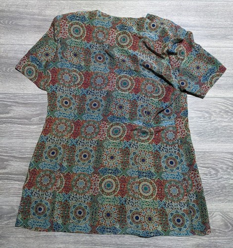 Leslie Fay Dress Adult Size 16 Shoulder Pads Buttons Retro Vintage Women - Picture 2 of 5