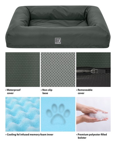 Bestfor Waterproof Pet Bed with Cooling Gel Memory Foam for Cat / Dog - Picture 29 of 32