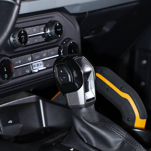Black Console Gear Shift Knob Head Cover Trim Decor Bezels for Ford Bronco 21+ - Picture 5 of 9