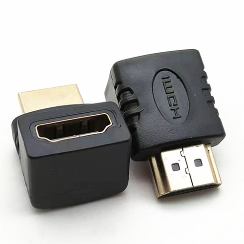 2 Pcs HDMI 270 Degree Right angle elbow male to female adapter Connector - Picture 2 of 4