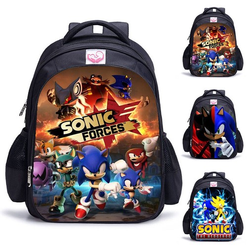 Sonics Kids Boys Girls Backpack School Rucksack Child Student Schoolbag Travel - Picture 3 of 15