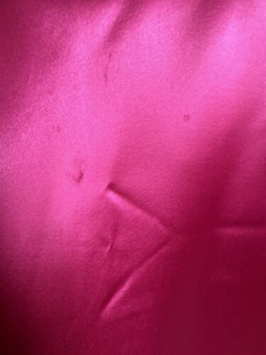 Vintage 1930s/40s MOVIE STAR PINK SATIN DRESSING GOWN BUTTON FRONT LEFT ZIPPER S - Picture 22 of 24