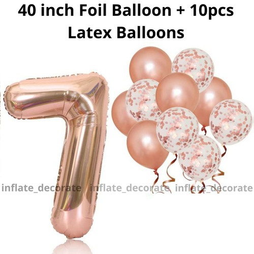 Palloncini 16"" oro rosa buon compleanno lamina 32"" 13/16/18/21/30° - Foto 76 di 79